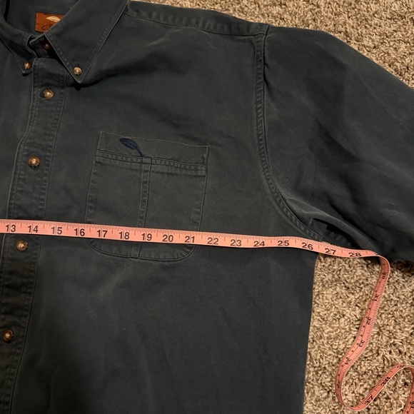 Men's Button-Down Shirt in Deep Green Bob Timberlake 100% Cotton XL - Picture 3 of 7